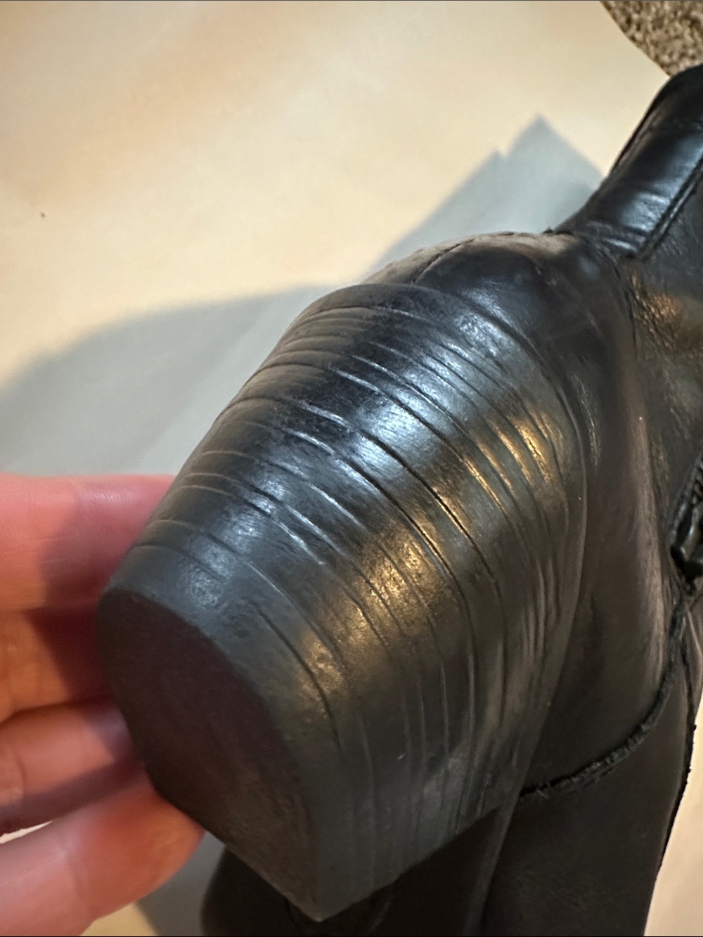 Born Mila Black Leather Boots New - Picture 4 of 10
